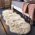 Indulge in Luxury with Our Ultra Soft Beige Faux Fur Shaggy Area Rug - Perfect for Your Living Room, Bedroom, or Nursery (2' x 6' Sheepskin)