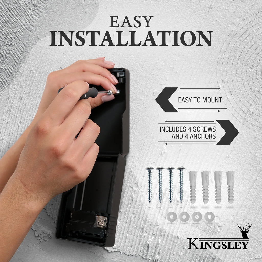 Secure Your Keys with the Ultimate Guard-A-Key Lock Box - Weatherproof, Wall-Mount Design with 4-Digit Combination for Indoor and Outdoor Use!