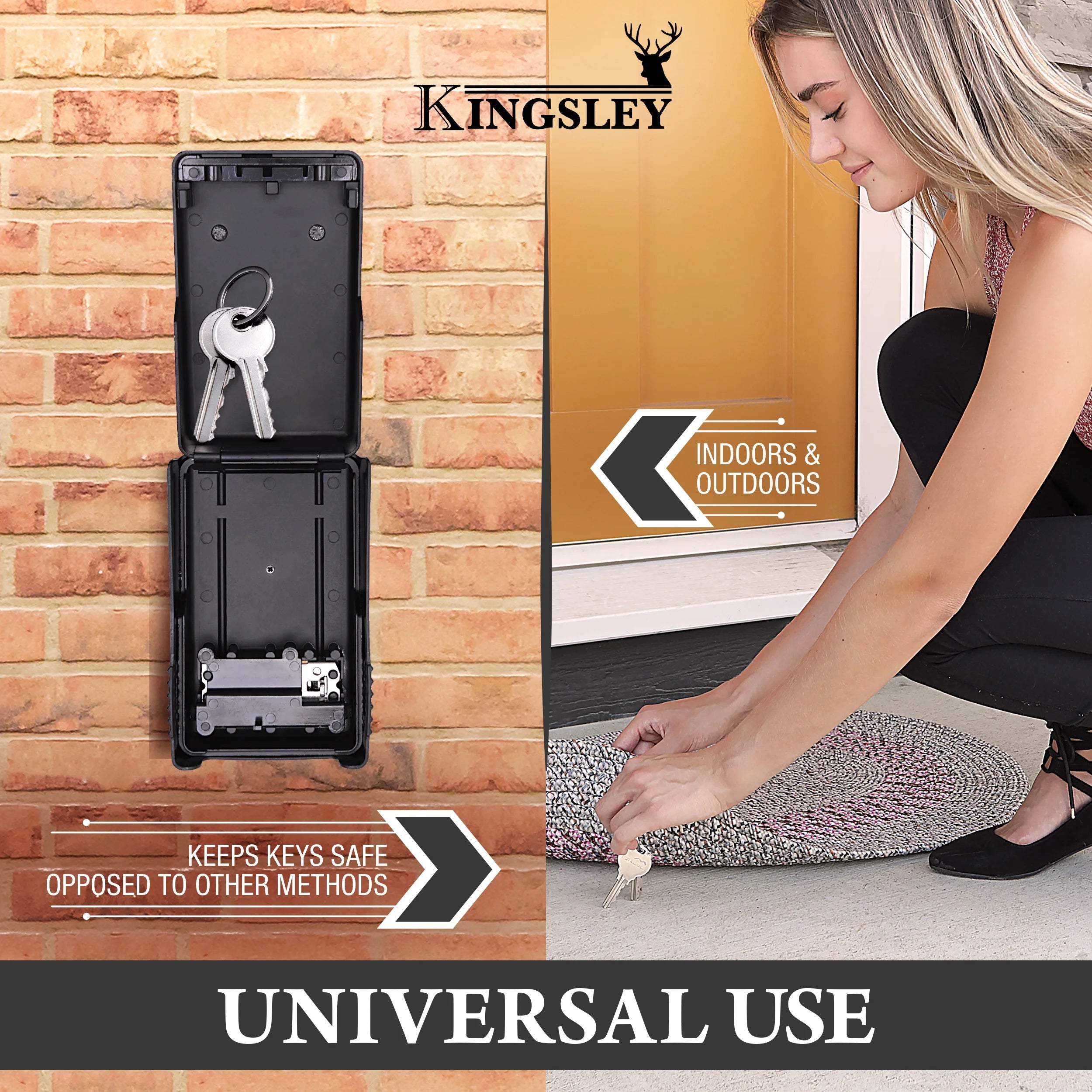 Secure Your Keys with the Ultimate Guard-A-Key Lock Box - Weatherproof, Wall-Mount Design with 4-Digit Combination for Indoor and Outdoor Use!