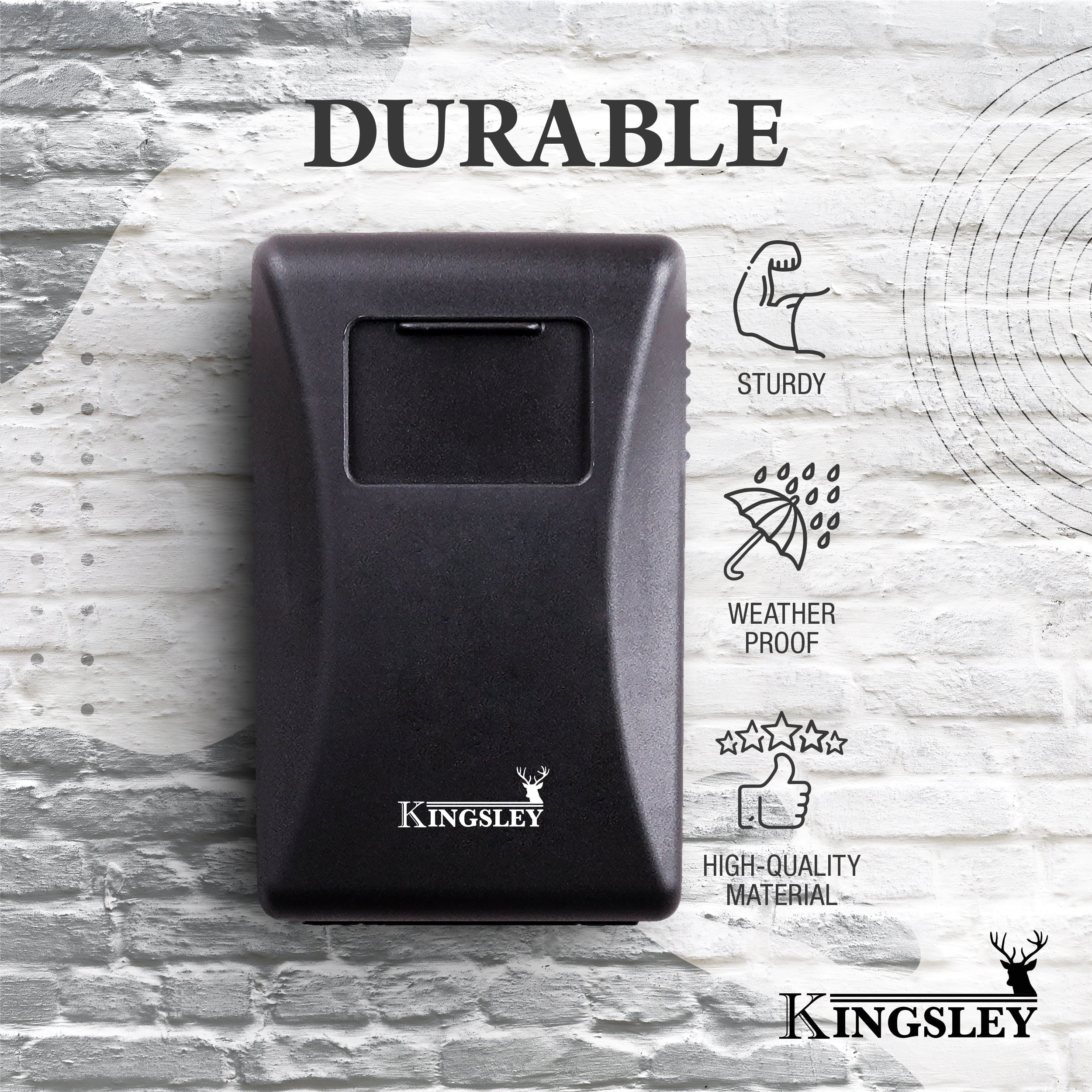 Secure Your Keys with the Ultimate Guard-A-Key Lock Box - Weatherproof, Wall-Mount Design with 4-Digit Combination for Indoor and Outdoor Use!