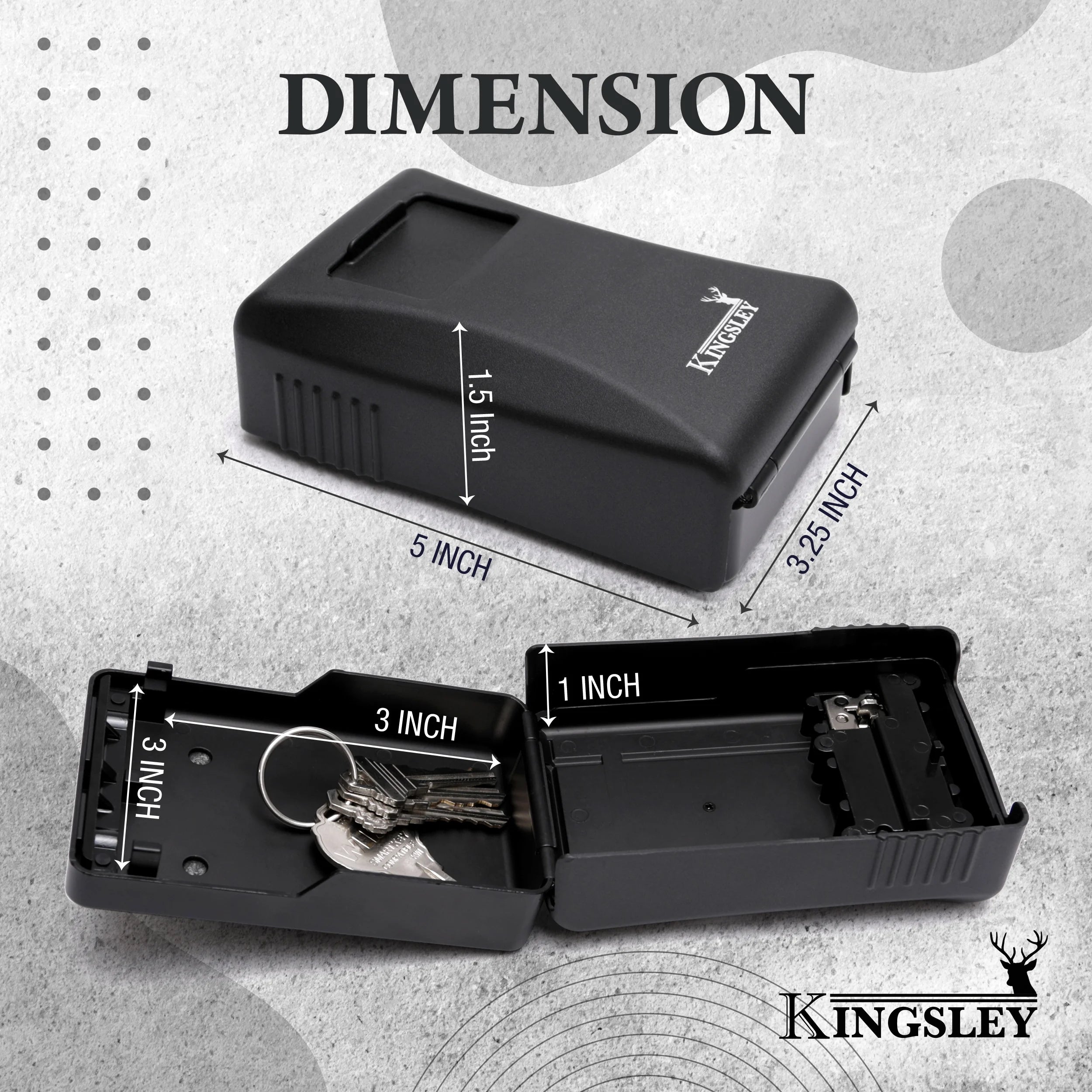 Secure Your Keys with the Ultimate Guard-A-Key Lock Box - Weatherproof, Wall-Mount Design with 4-Digit Combination for Indoor and Outdoor Use!